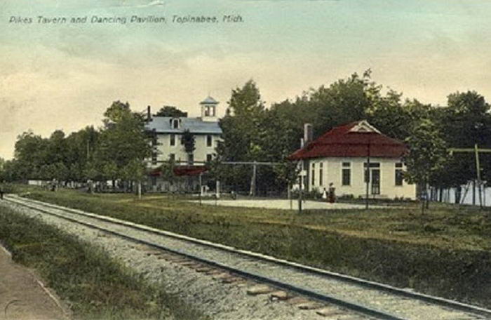 Topinabee Dance Hall - Old Post Card Photo